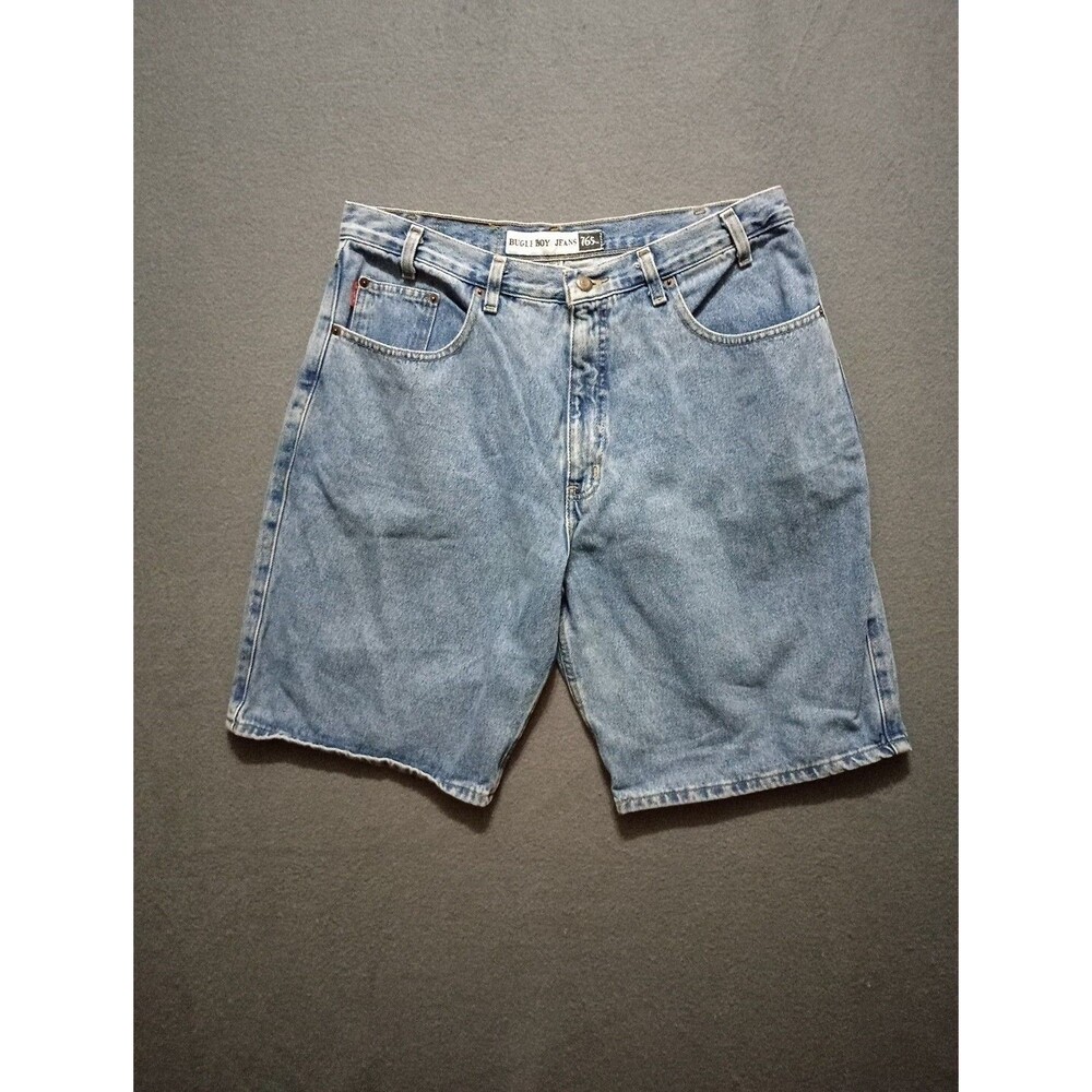 VTG BUGLE BOY 765 Denim Blue Jean 11" Classic Shorts Jorts Men's Size 36 W